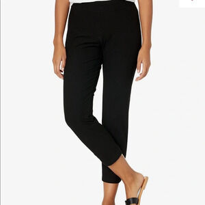 Eileen Fisher Stretchy Pull On Slim Ankle Length Crepe Pant